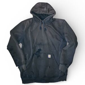 Men's Early 2000’s Carhartt Dark Brown Hoodie Sweater XL